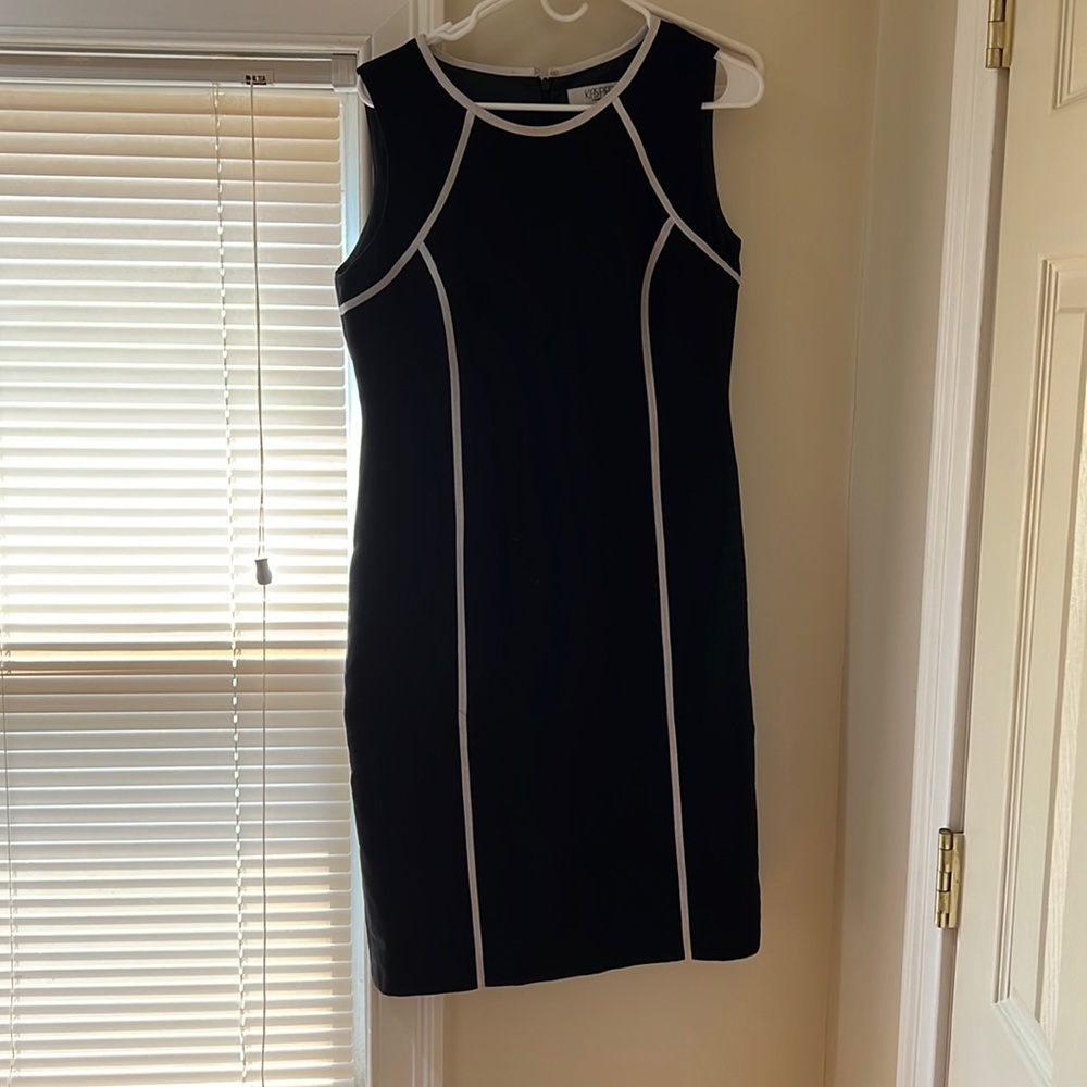 Kasper Black and White Dress